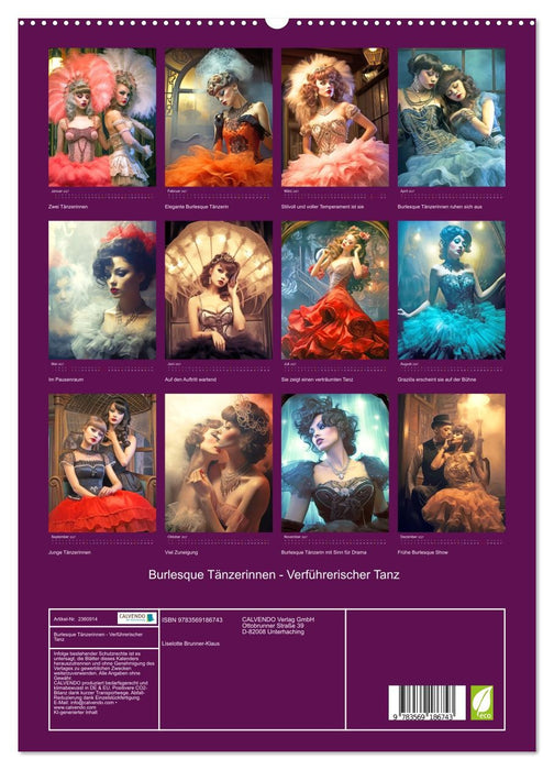 Burlesque Tänzerinnen - Verführerischer Tanz (CALVENDO Premium Wandkalender 2027)