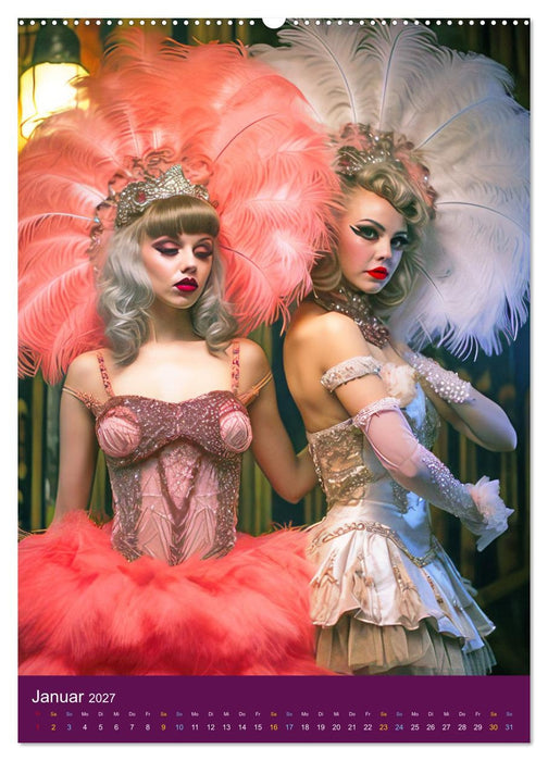 Burlesque Tänzerinnen - Verführerischer Tanz (CALVENDO Premium Wandkalender 2027)