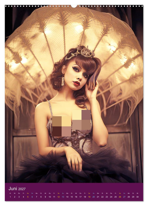 Burlesque Tänzerinnen - Verführerischer Tanz (CALVENDO Premium Wandkalender 2027)