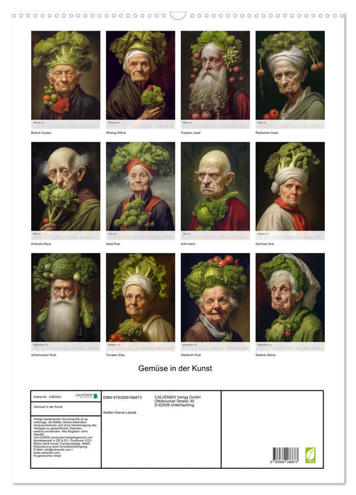 Gemüse in der Kunst (CALVENDO Wandkalender 2027)