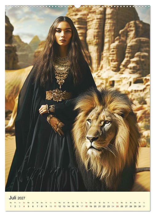 Ägyptischer Katzenkult. Priesterinnen der Göttin Bastet (CALVENDO Premium Wandkalender 2027)