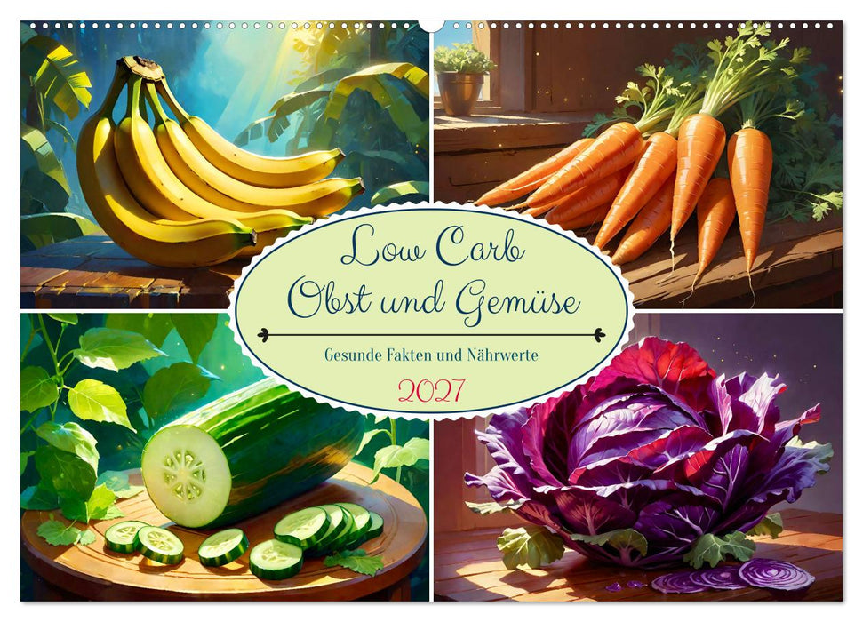 Low Carb Obst und Gemüse (CALVENDO Wandkalender 2027)