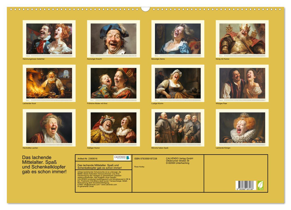 Das lachende Mittelalter. Spaß und Schenkelklopfer gab es schon immer! (CALVENDO Wandkalender 2027)