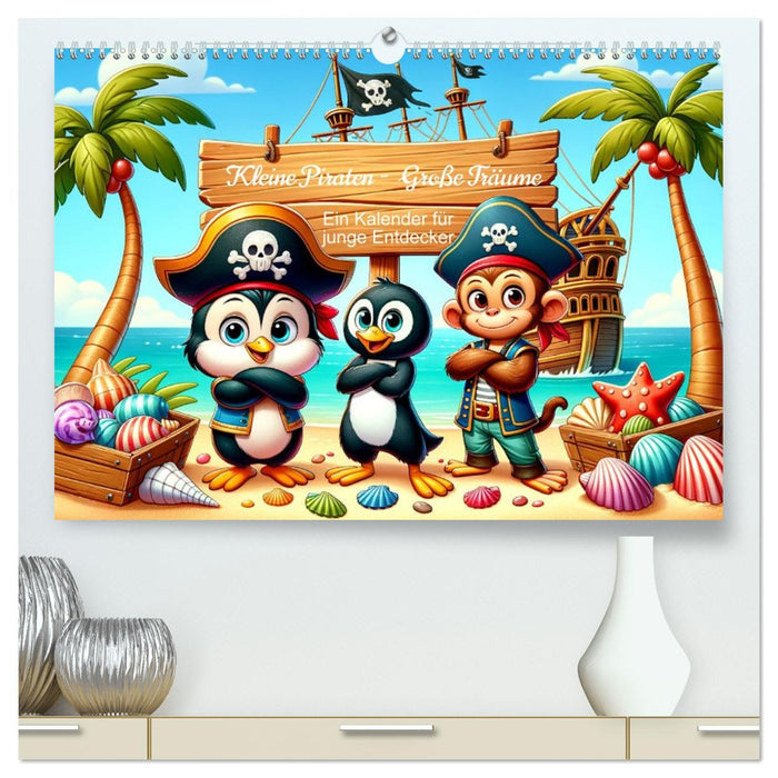 Kleine Piraten, Große Träume" - Ein Kalender für junge Entdecker (CALVENDO Premium Wandkalender 2027)