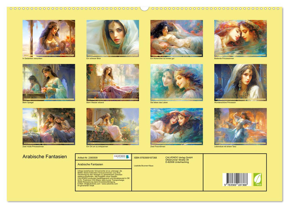 Arabische Fantasien (CALVENDO Premium Wandkalender 2027)