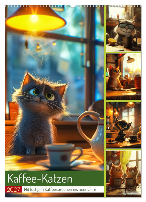 Kaffee-Katzen (CALVENDO Wandkalender 2027)