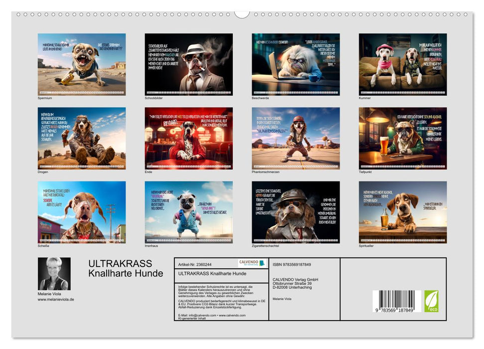 ULTRAKRASS Knallharte Hunde (CALVENDO Premium Wandkalender 2027)