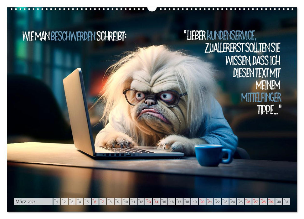 ULTRAKRASS Knallharte Hunde (CALVENDO Premium Wandkalender 2027)