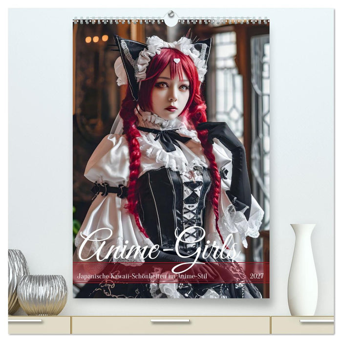 Anime-Girls - Japanische Kawaii-Schönheiten im Anime-Stil (CALVENDO Premium Wandkalender 2027)