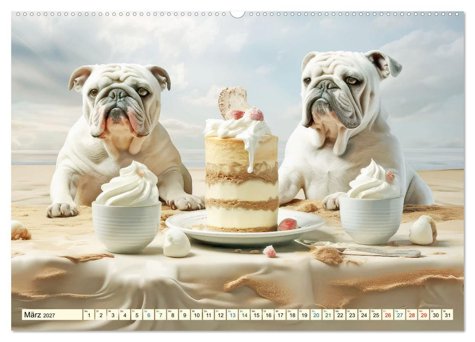 Die Desserttafel ist gedeckt - Humorbilder (CALVENDO Premium Wandkalender 2027)