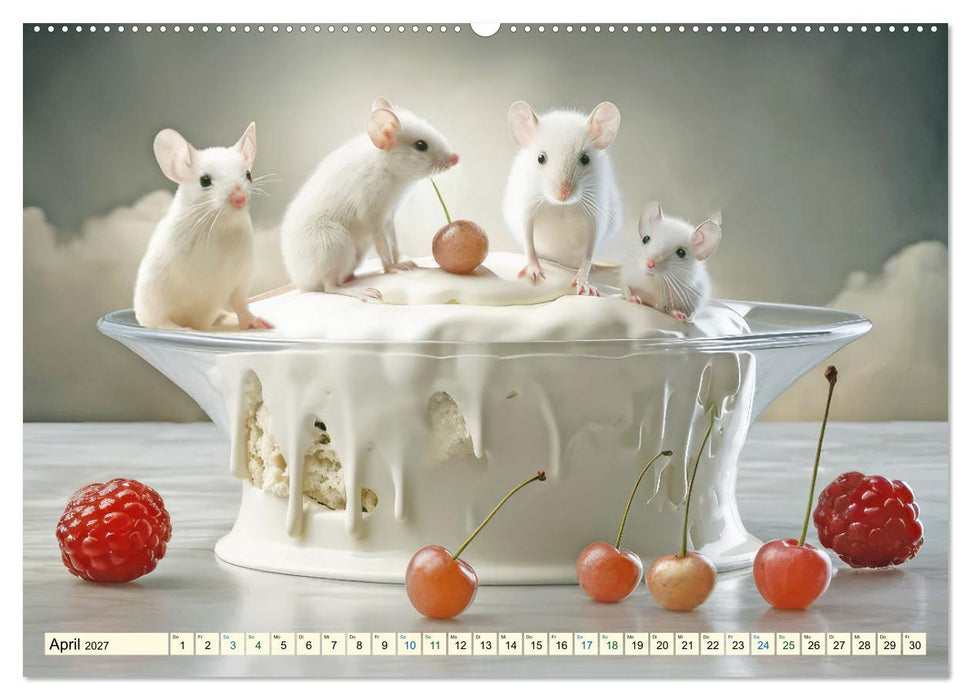Die Desserttafel ist gedeckt - Humorbilder (CALVENDO Premium Wandkalender 2027)