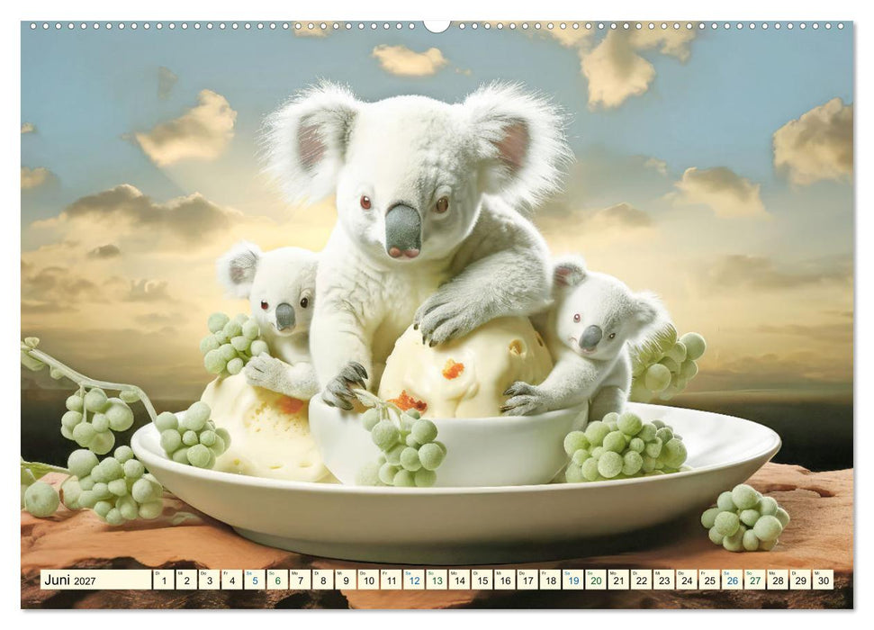 Die Desserttafel ist gedeckt - Humorbilder (CALVENDO Premium Wandkalender 2027)