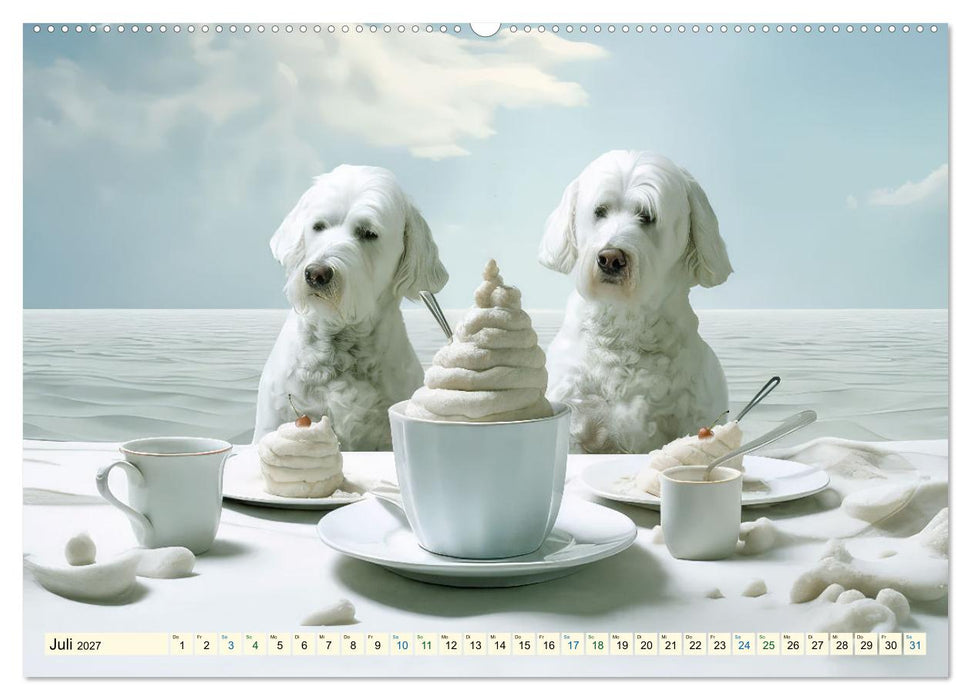 Die Desserttafel ist gedeckt - Humorbilder (CALVENDO Premium Wandkalender 2027)