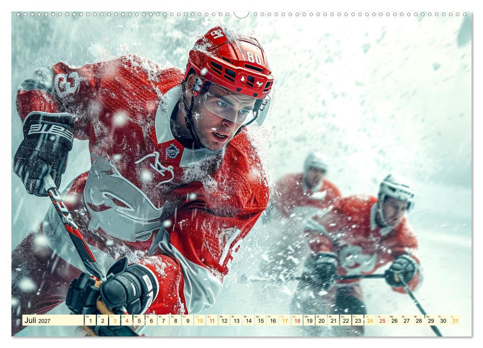 Eishockey - tolle Momente (CALVENDO Premium Wandkalender 2027)