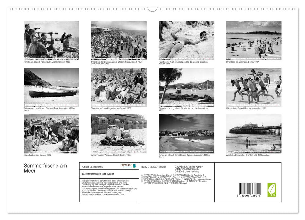 Sommerfrische am Meer (CALVENDO Premium Wandkalender 2027)