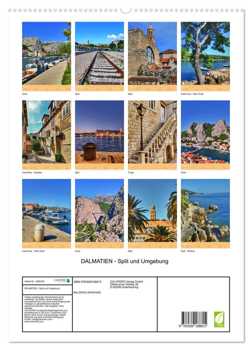 DALMATIEN - Split und Umgebung (CALVENDO Premium Wandkalender 2027)