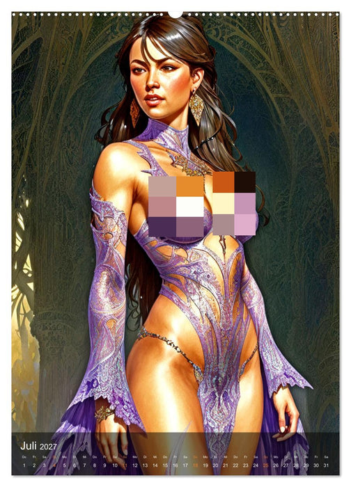 Kleiderfantasien (CALVENDO Premium Wandkalender 2027)
