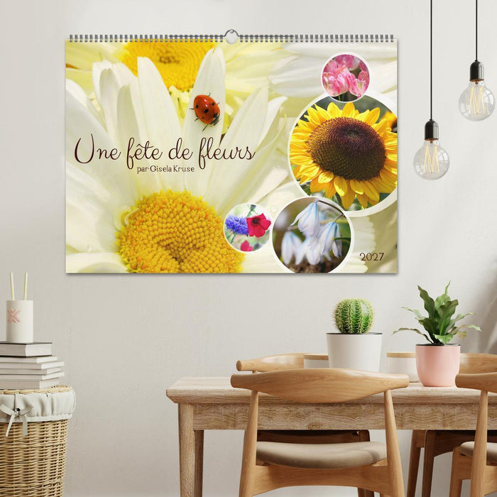 Une fête de fleurs (CALVENDO Calendrier mensuel 2027)