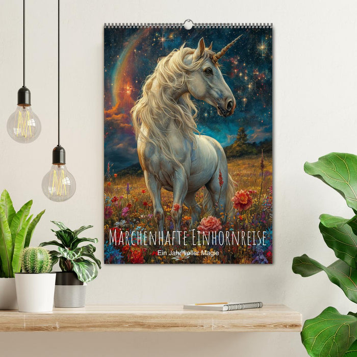 Märchenhafte Einhornreise - Ein Jahr voller Magie (CALVENDO Wandkalender 2027)