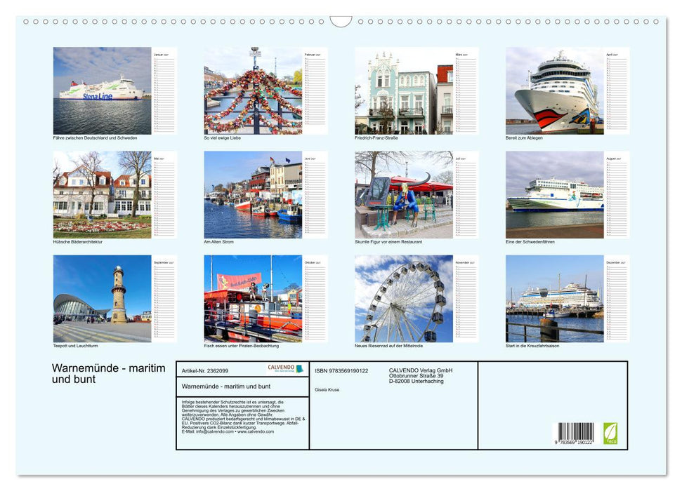 Warnemünde - maritim und bunt (CALVENDO Wandkalender 2027)