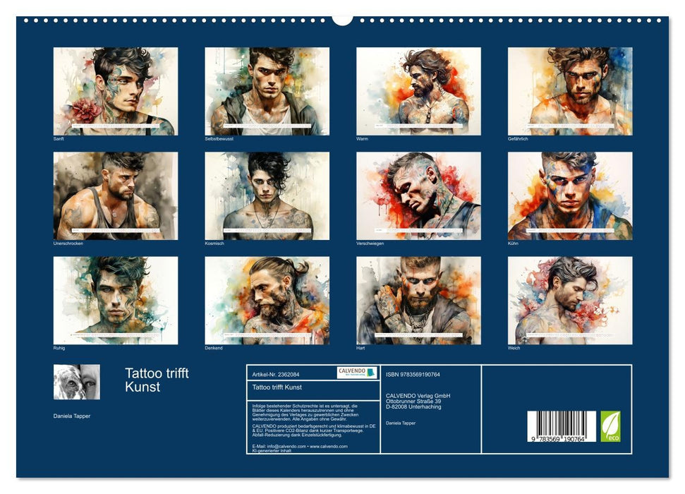 Tattoo trifft Kunst (CALVENDO Premium Wandkalender 2027)