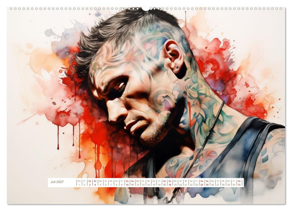 Tattoo trifft Kunst (CALVENDO Premium Wandkalender 2027)