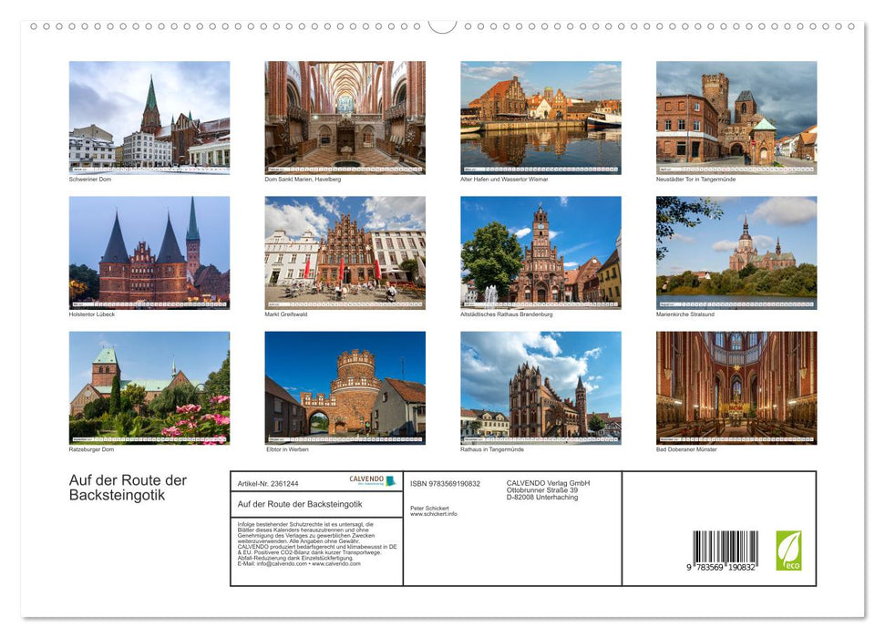 Auf der Route der Backsteingotik (CALVENDO Premium Wandkalender 2027)