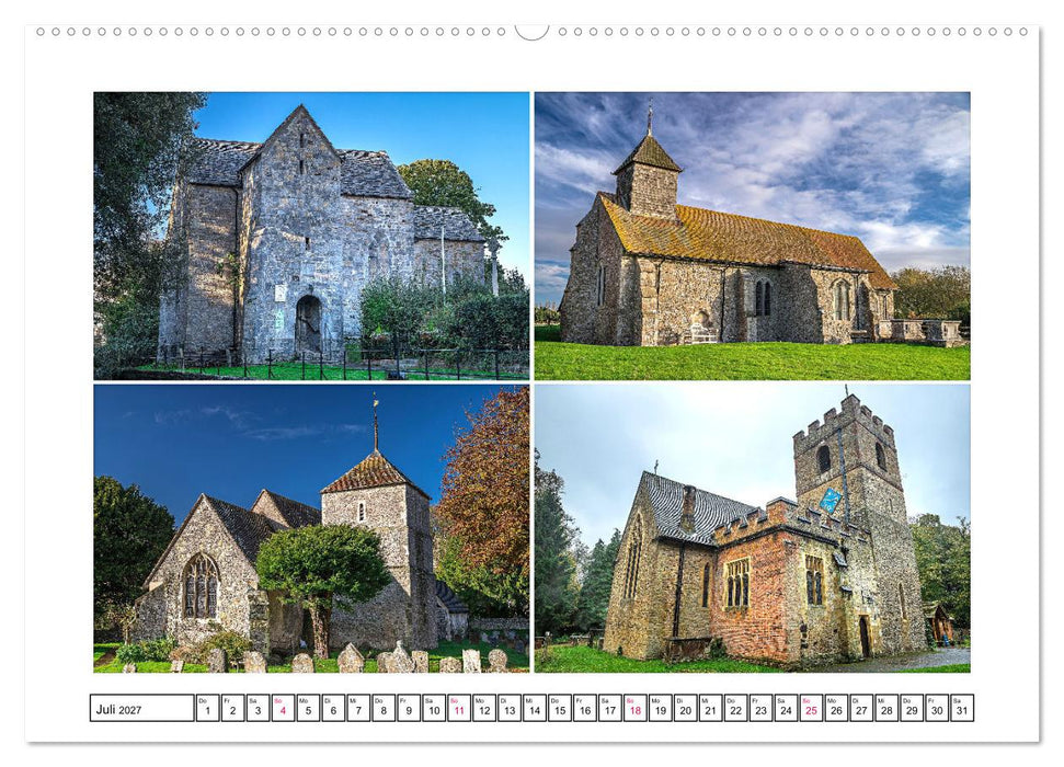 Trutzig und Wehrhaft - Englands Kirchen (CALVENDO Premium Wandkalender 2027)