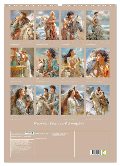 Pferdeliebe - Eleganz und Freiheitsgefühle (CALVENDO Wandkalender 2027)