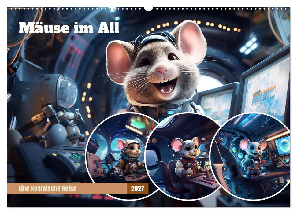 Mäuse im All (CALVENDO Wandkalender 2027)