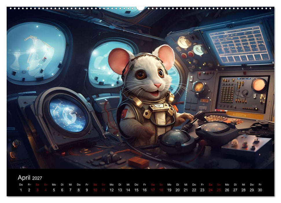 Mäuse im All (CALVENDO Wandkalender 2027)