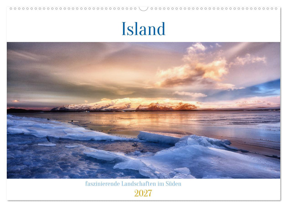 Island - faszinierende Landschaften im Süden (CALVENDO Wandkalender 2027)