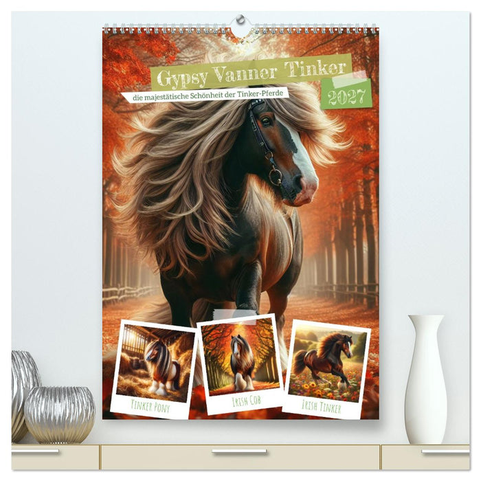 Gypsy Vanner Tinker - die majestätische Schönheit der Tinker-Pferde (CALVENDO Premium Wandkalender 2027)