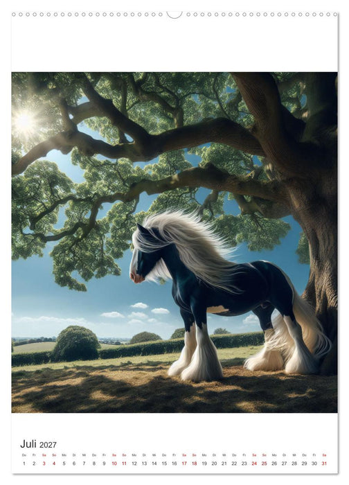 Gypsy Vanner Tinker - die majestätische Schönheit der Tinker-Pferde (CALVENDO Premium Wandkalender 2027)