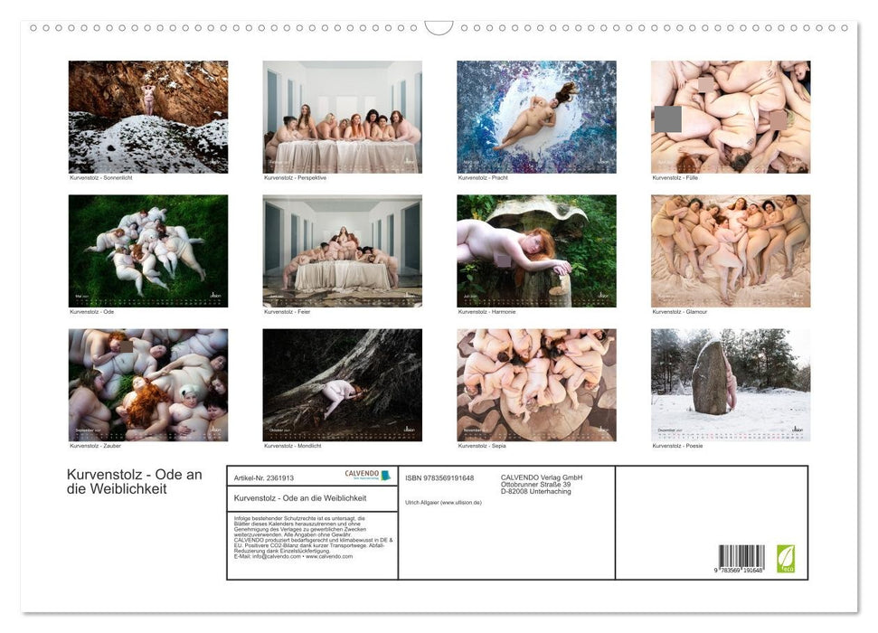 Kurvenstolz - Ode an die Weiblichkeit (CALVENDO Wandkalender 2027)