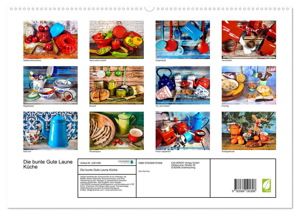 Die bunte Gute Laune Küche (CALVENDO Premium Wandkalender 2027)
