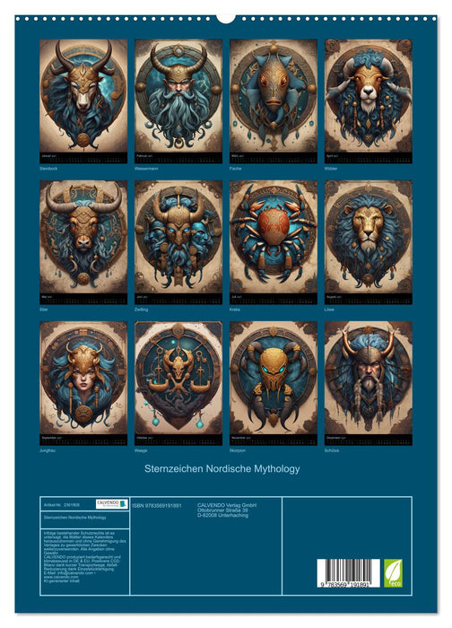 Sternzeichen Nordische Mythology (CALVENDO Premium Wandkalender 2027)