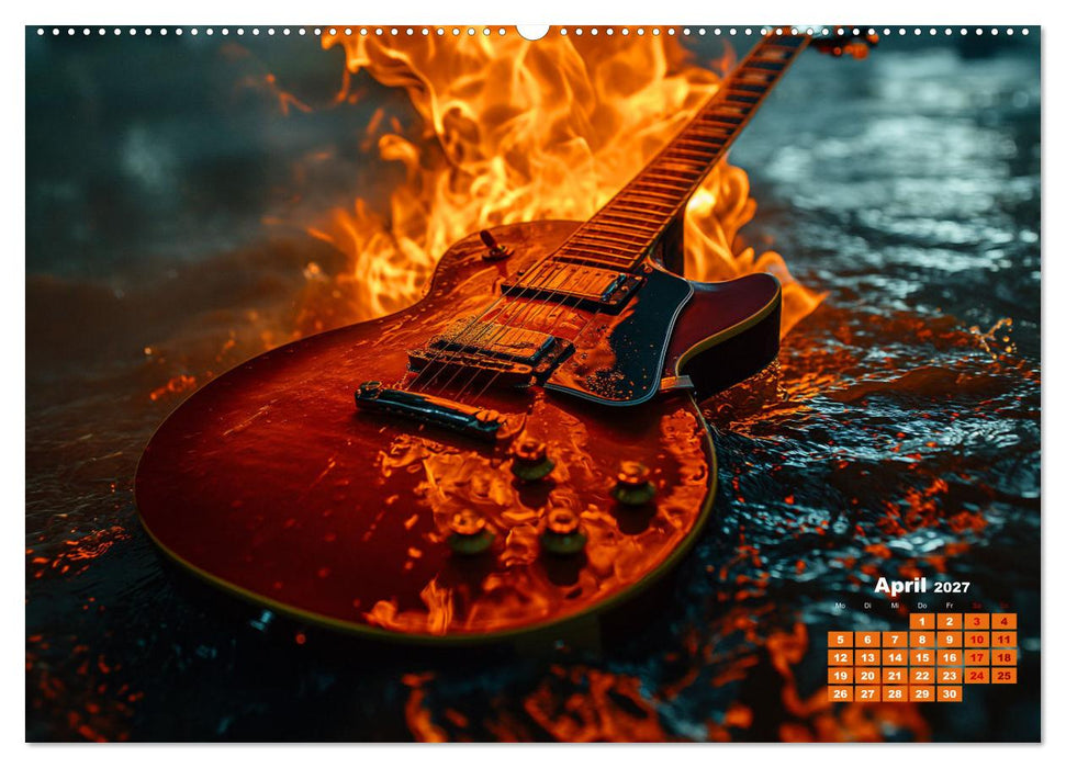 Sechs Saiten, Zwölf Monate - Der Gitarrenkalender (CALVENDO Wandkalender 2027)