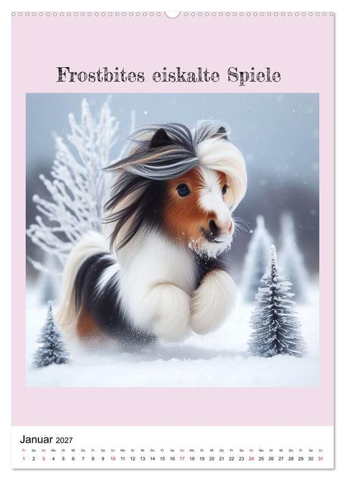 Tinker Ponys - Magische Momente, Gypsy Vanner für Mädchen (CALVENDO Wandkalender 2027)