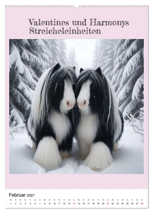 Tinker Ponys - Magische Momente, Gypsy Vanner für Mädchen (CALVENDO Wandkalender 2027)