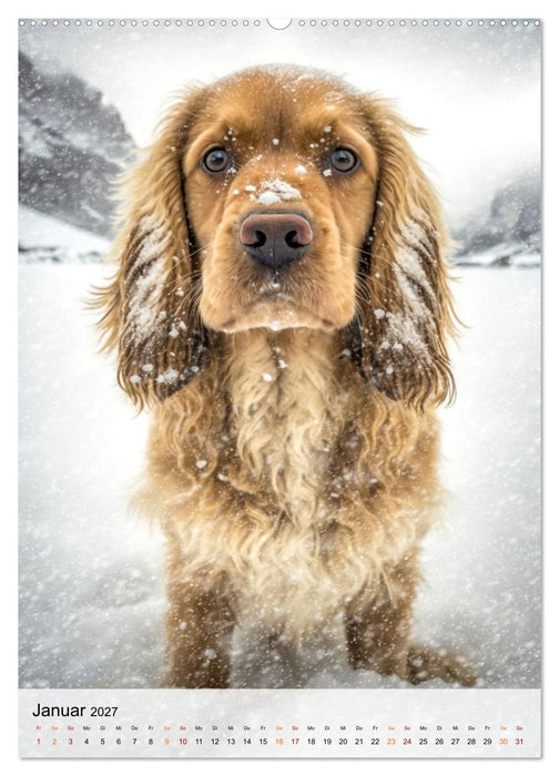 Cocker Spaniel - ein Hund für die Familie (CALVENDO Wandkalender 2027)