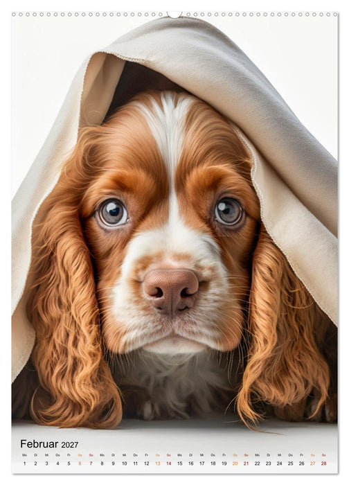 Cocker Spaniel - ein Hund für die Familie (CALVENDO Wandkalender 2027)