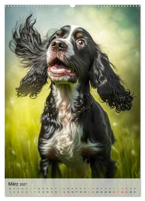 Cocker Spaniel - ein Hund für die Familie (CALVENDO Wandkalender 2027)