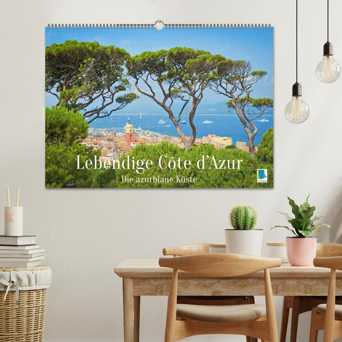Lebendige Cote d'Azur: Die azurblaue Küste (CALVENDO Wandkalender 2027)