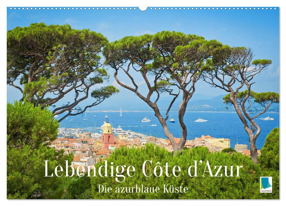 Lebendige Cote d'Azur: Die azurblaue Küste (CALVENDO Wandkalender 2027)