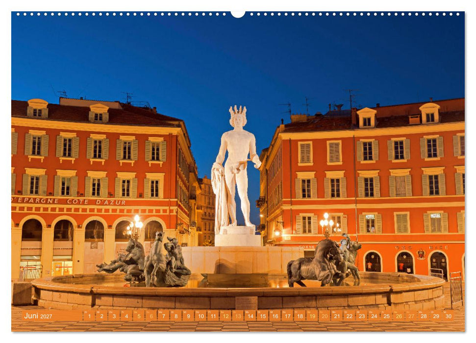 Lebendige Cote d'Azur: Die azurblaue Küste (CALVENDO Wandkalender 2027)