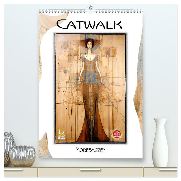 Catwalk - Modeskizzen (CALVENDO Premium Wandkalender 2027)