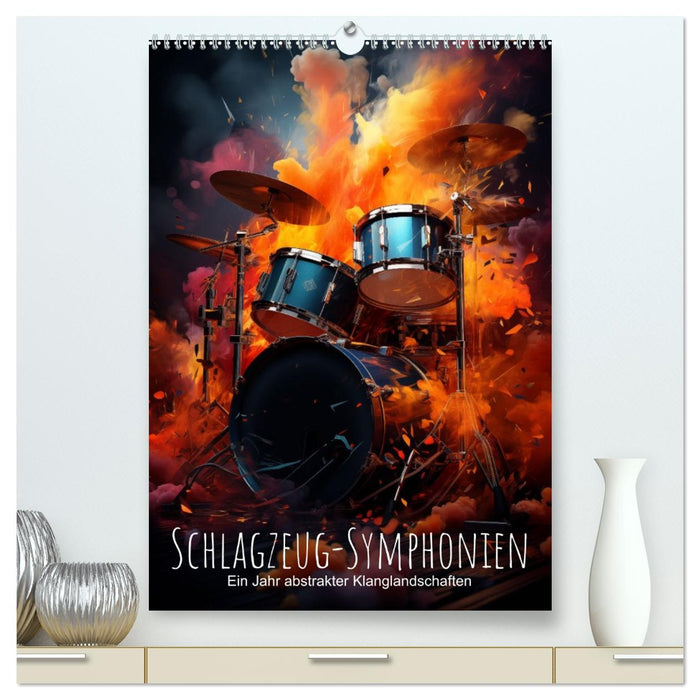 Schlagzeug-Symphonien: Ein Jahr abstrakter Klanglandschaften (CALVENDO Premium Wandkalender 2027)