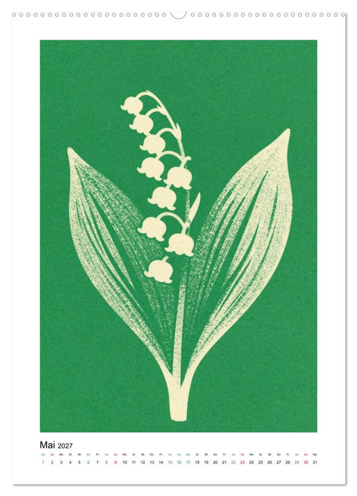 Botanischer Risodruck (CALVENDO Premium Wandkalender 2027)