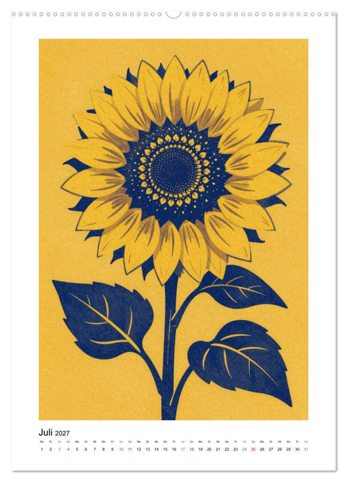 Botanischer Risodruck (CALVENDO Premium Wandkalender 2027)